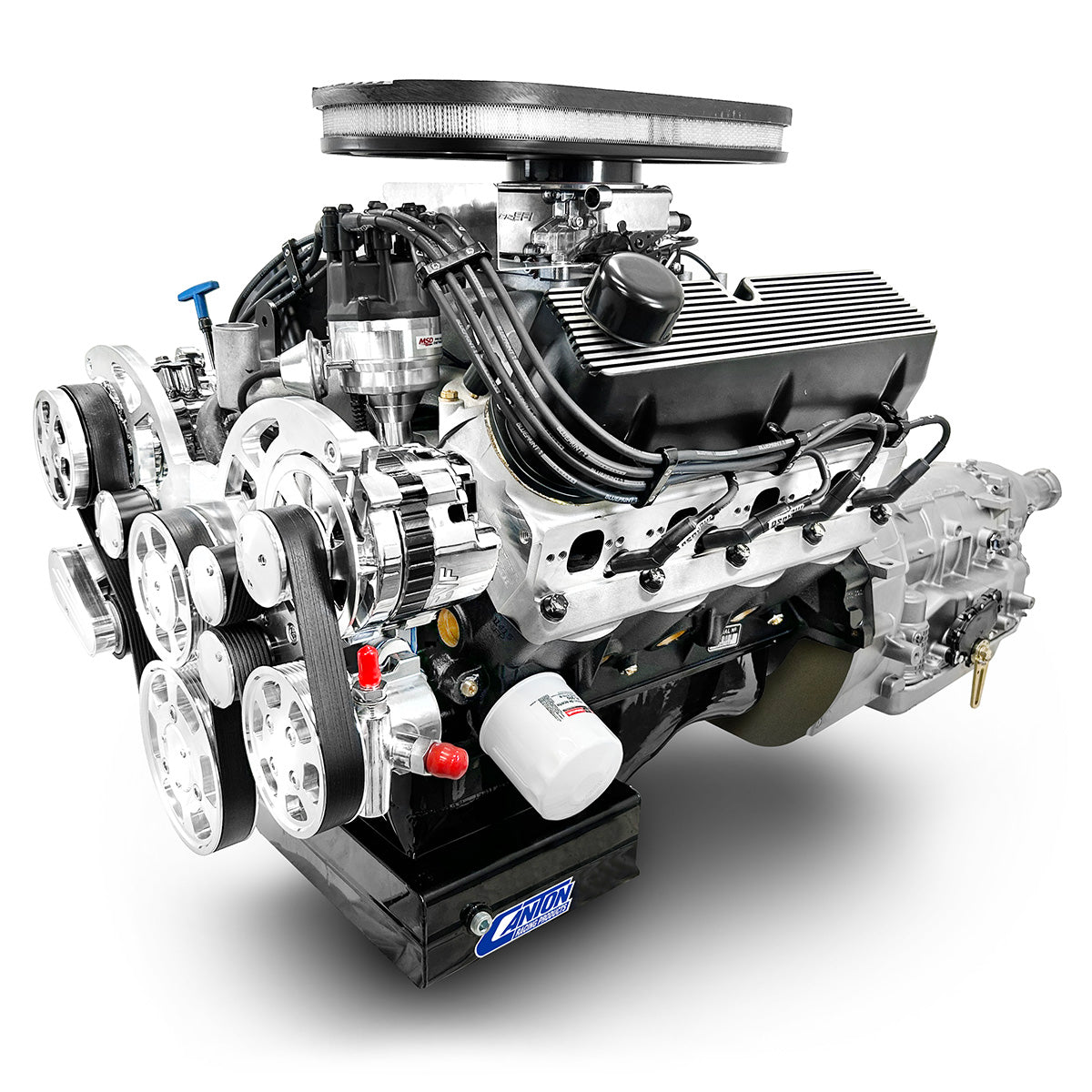 Ford Small Block Compatible 427 c.i. Engine and TKX Manual Transmission - 541 Horsepower - Cobra Edition Builder Series - Polished Pulley Kit - Fuel Injected