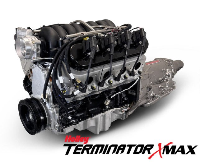 GM LS Compatible 427 c.i. Engine and 4L65/70E Automatic Transmission - 605 Horsepower - Standard Edition Builder Series - Holley Terminator X EFI System