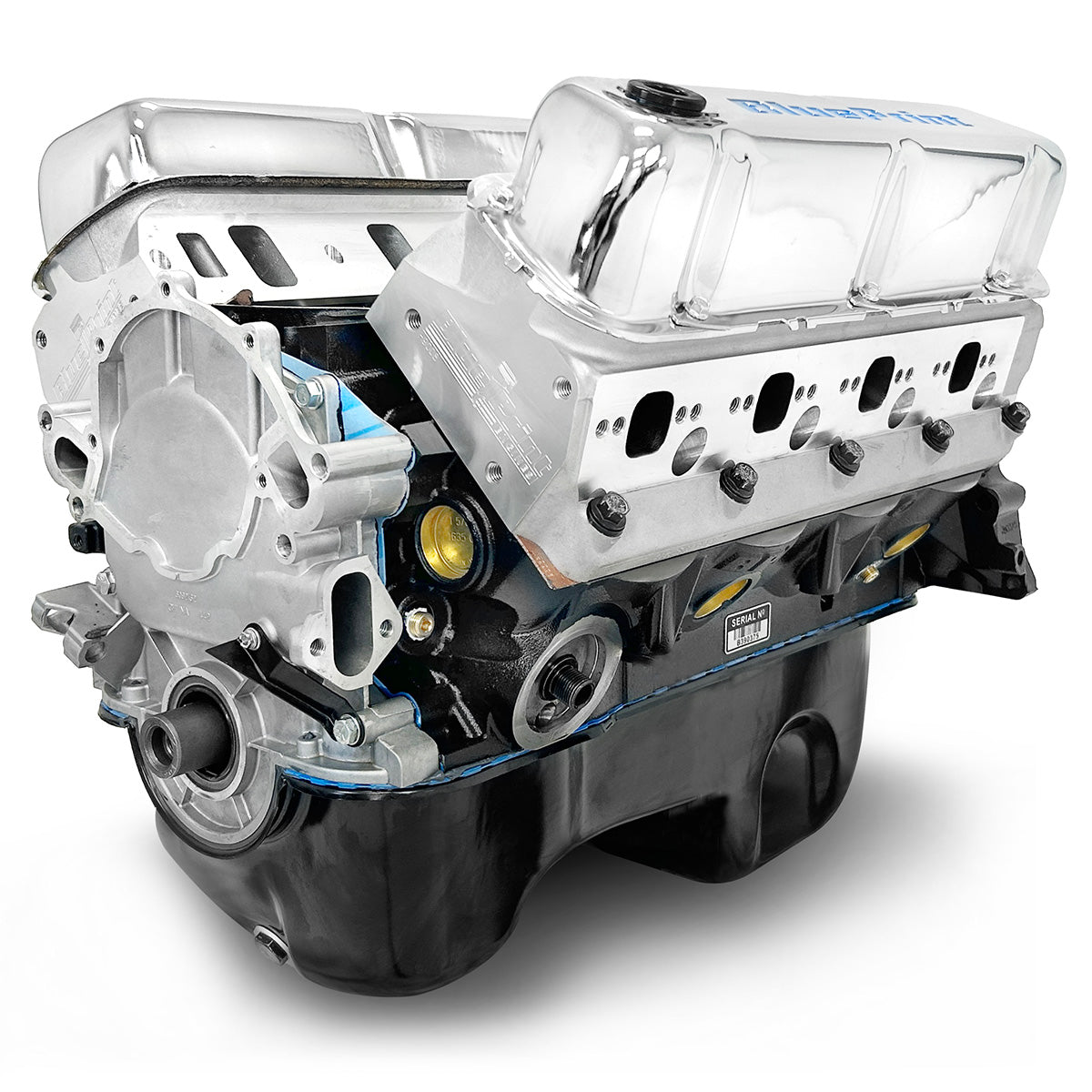 Ford Small Block Compatible 347 c.i. Engine - 415 Horsepower - Long Block - Rear Sump