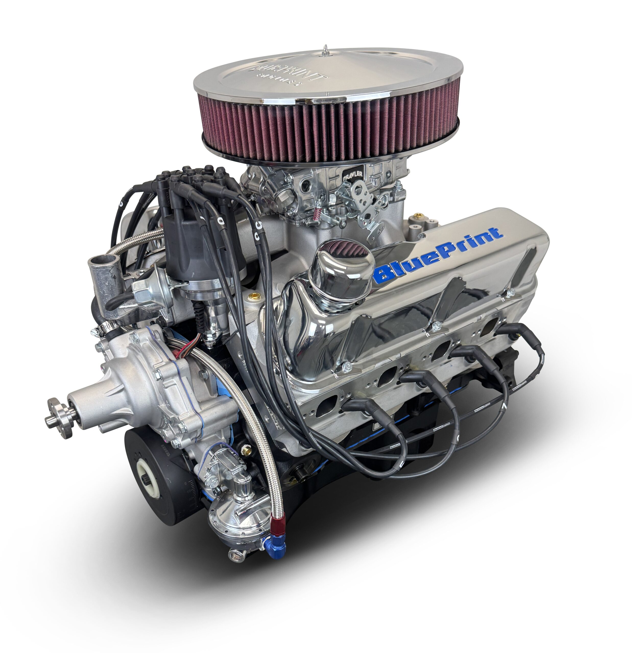 Ford Small Block Compatible 347 c.i. Engine - 415 Horsepower - Deluxe Dressed - Rear Sump - Carbureted
