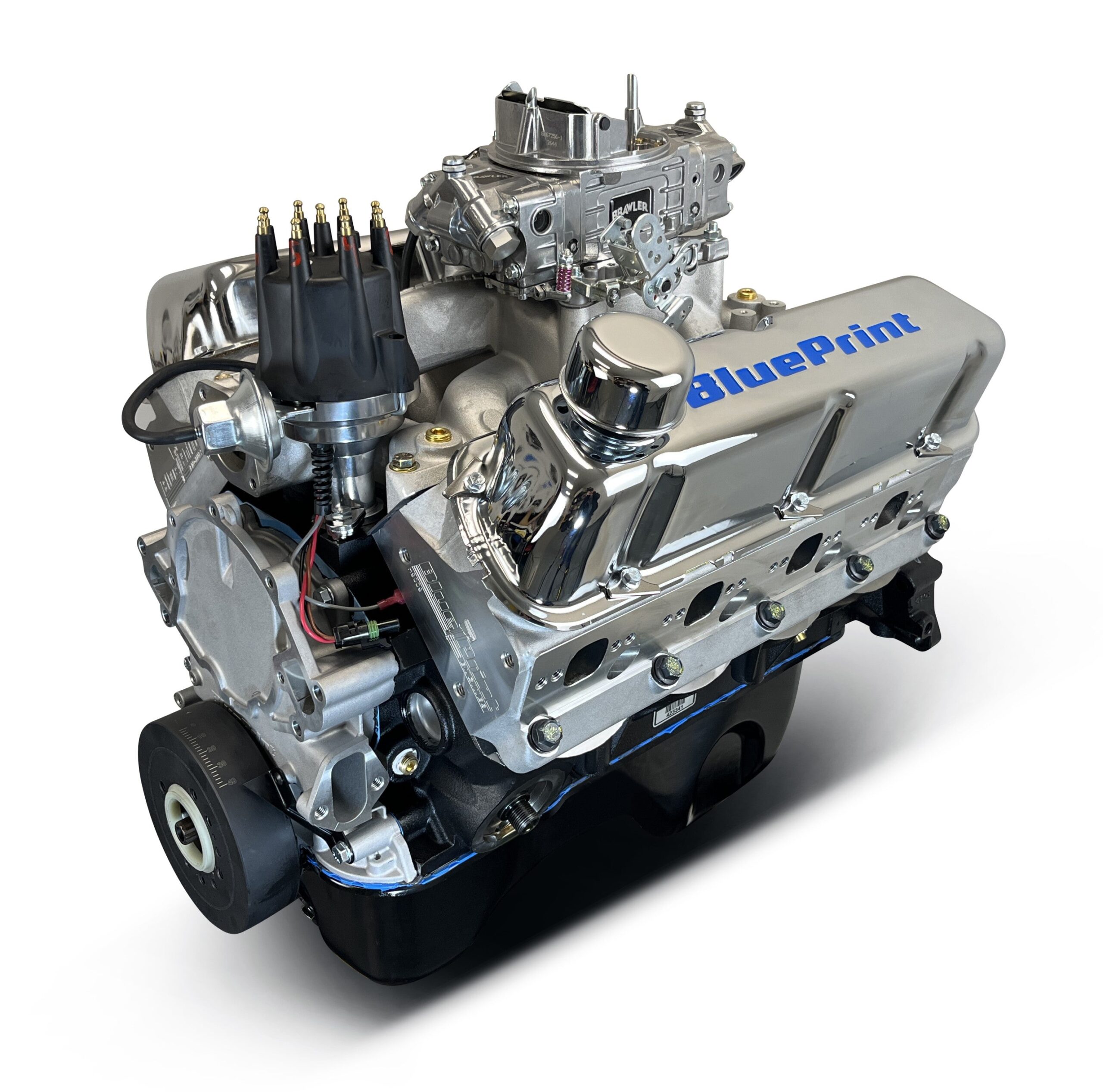 Ford Small Block Compatible 347 c.i. Engine - 415 Horsepower - Base Dressed - Rear Sump - Carbureted