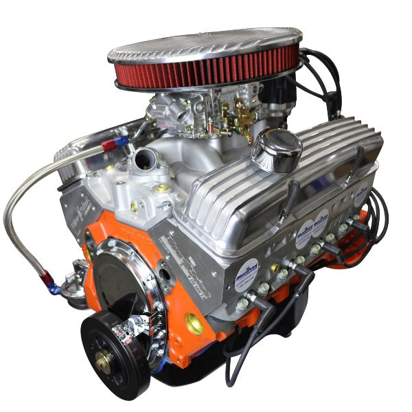 GM Small Block Compatible 383 c.i. Low Profile Engine - 436 Horsepower - Deluxe Dressed - Carbureted