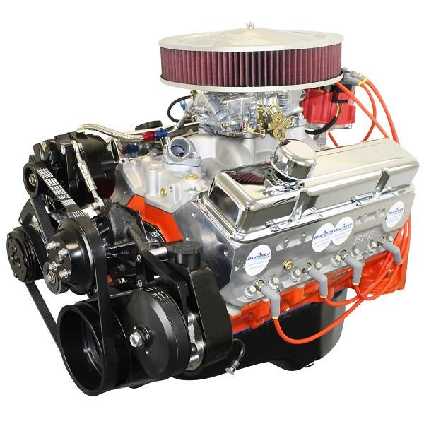 GM Small Block Compatible 400 c.i. Engine - 500 Horsepower - Deluxe Dressed - Black Pulley Kit - Fuel Injected