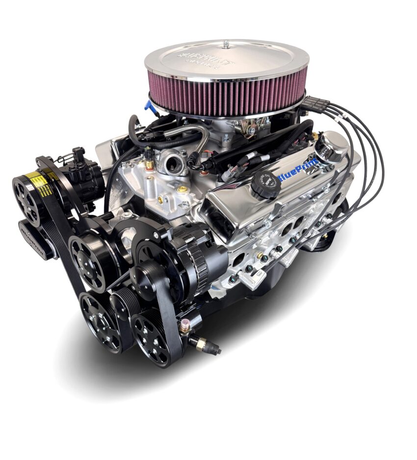 GM Small Block Compatible 400 c.i. Engine - 500 Horsepower - Deluxe Dressed with Black Pulley Kit - Multi-Port Fuel Injected - Image 4