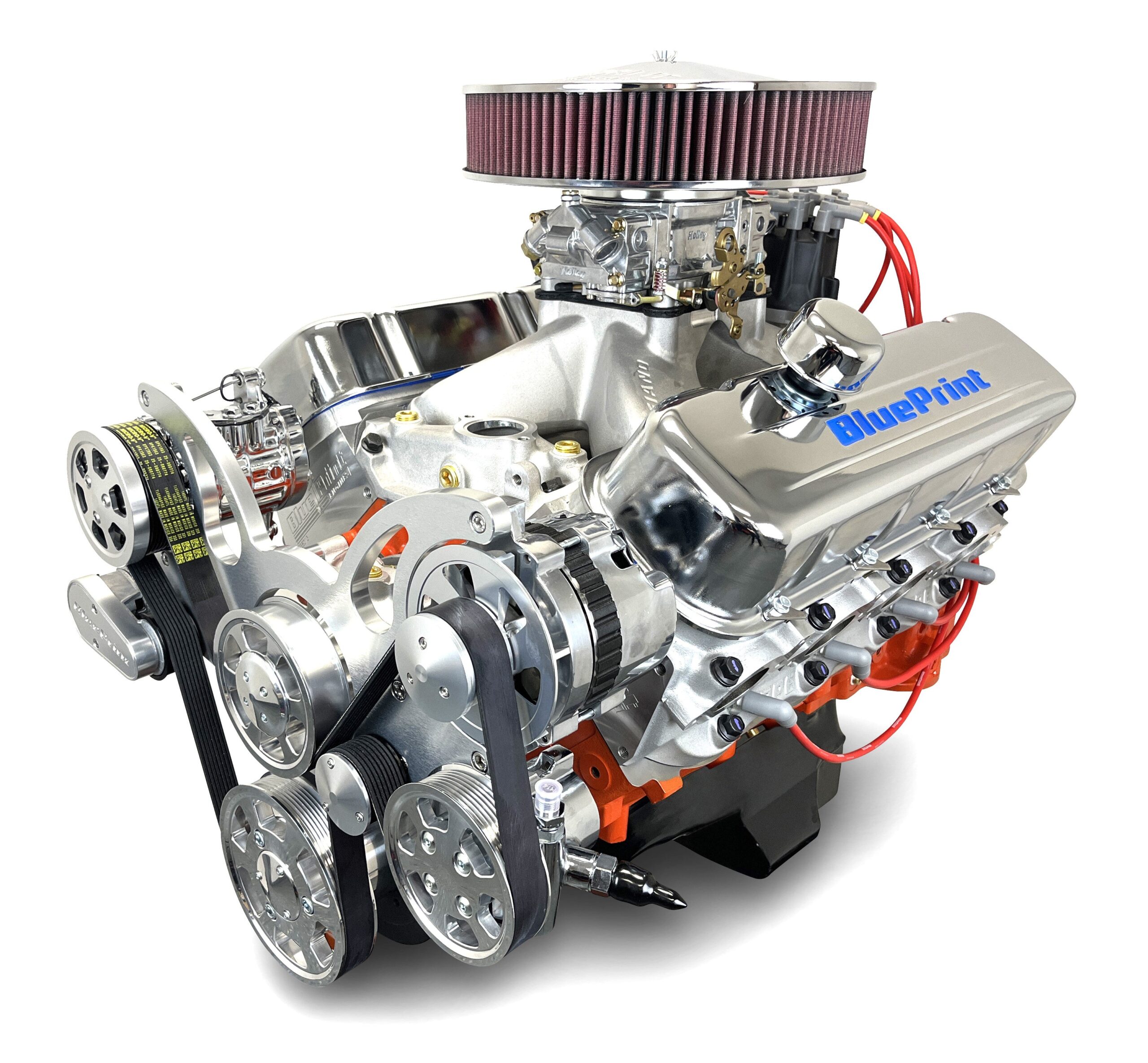 GM Big Block Compatible 540 c.i. ProSeries Engine - 670 Horsepower - Deluxe Dressed With Pollished Pulleys - Carbureted