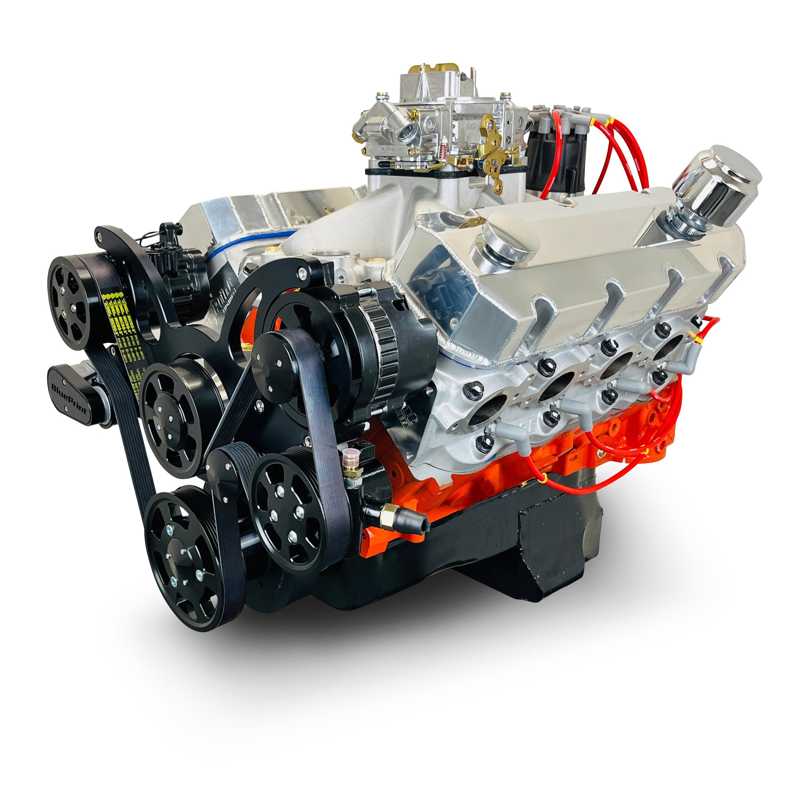 GM Big Block Compatible 540 c.i. ProSeries Engine - 670 Horsepower - Deluxe Dressed with Black Pulley Kit - Carbureted