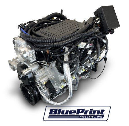 GM LS Compatible 427 c.i. Pro Series Engine - 585 Horsepower - Base Dressed - BluePrint Engines Calibrated ECU